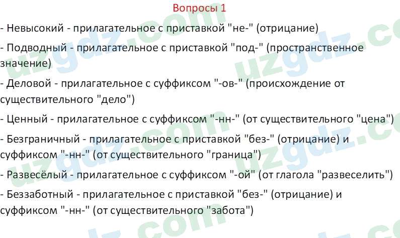 Русский язык Казакова Р. 6 класс 2022 Вопрос 11