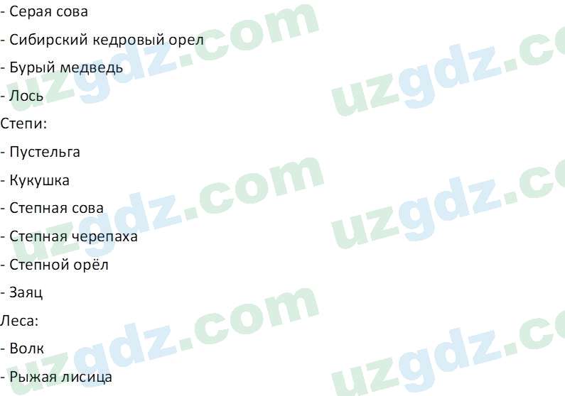 География Гулямов П. 7 класс 2017 Вопрос 41