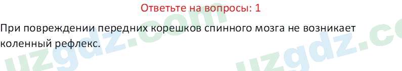 Биология Maвлянов О. 8 класс 2019 Вопрос 11