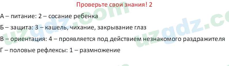 Биология Maвлянов О. 8 класс 2019 Вопрос 21