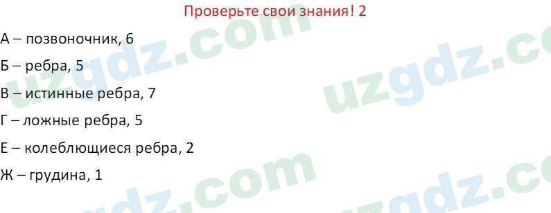 Биология Maвлянов О. 8 класс 2019 Вопрос 21