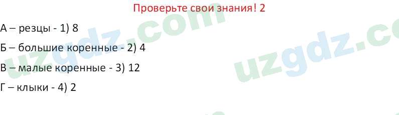 Биология Maвлянов О. 8 класс 2019 Вопрос 21